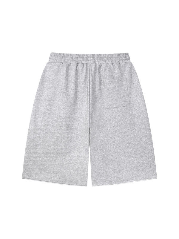 Unisex Loose Raw Edge Shorts