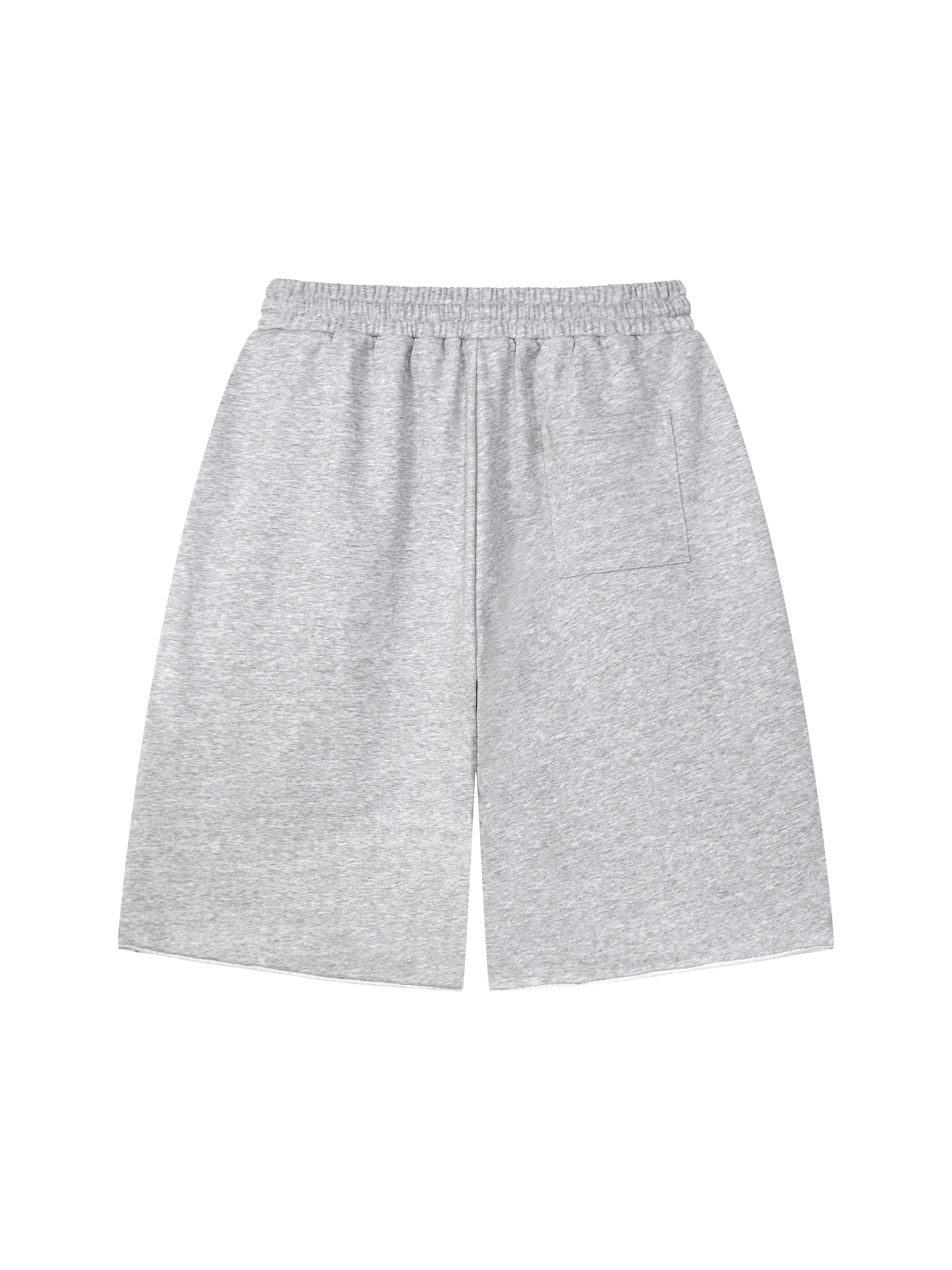 Unisex Loose Raw Edge Shorts