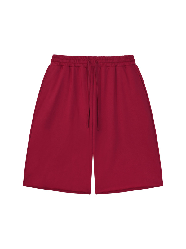 Unisex Loose Raw Edge Shorts
