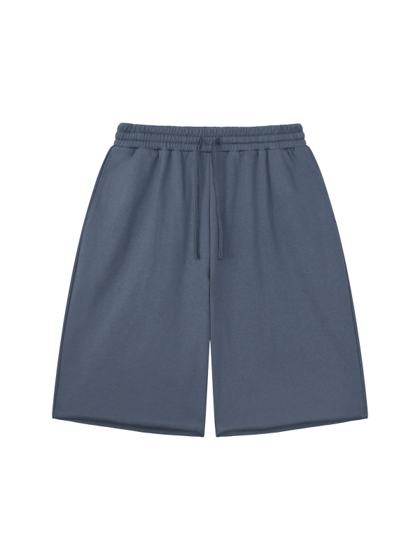 Unisex Loose Raw Edge Shorts