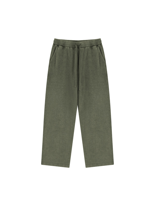 Unisex Mineral Wash Waffle Sweatpants