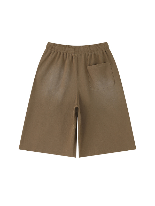 Unisex Sunfade Raw Edge Shorts