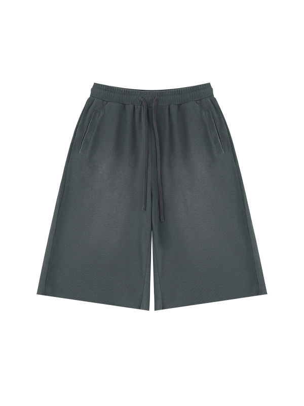 Unisex Sunfade Raw Edge Shorts