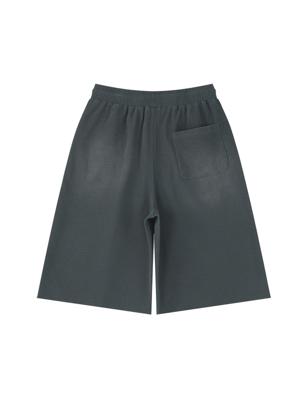 Unisex Sunfade Raw Edge Shorts