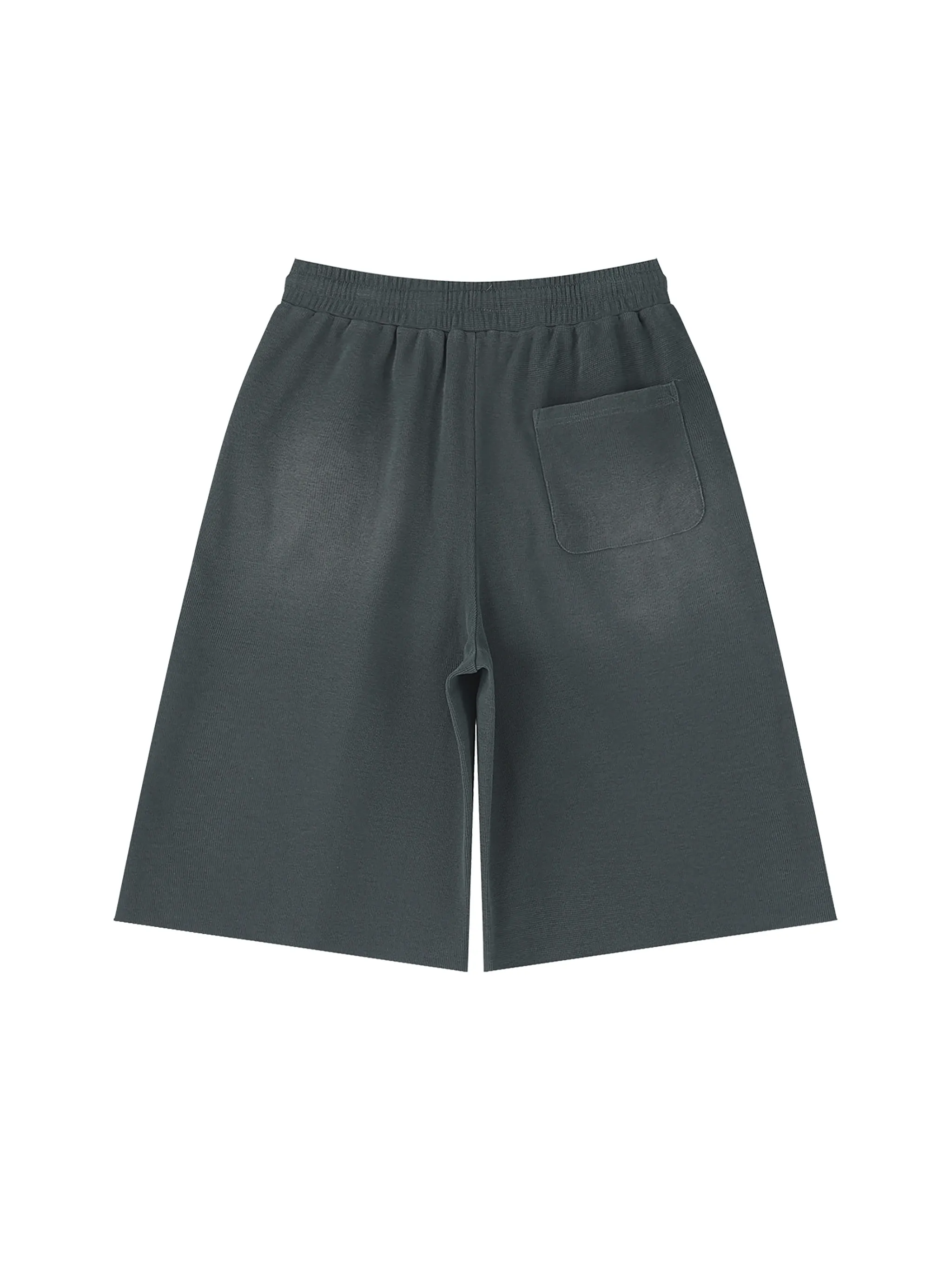 Unisex Sunfade Raw Edge Shorts