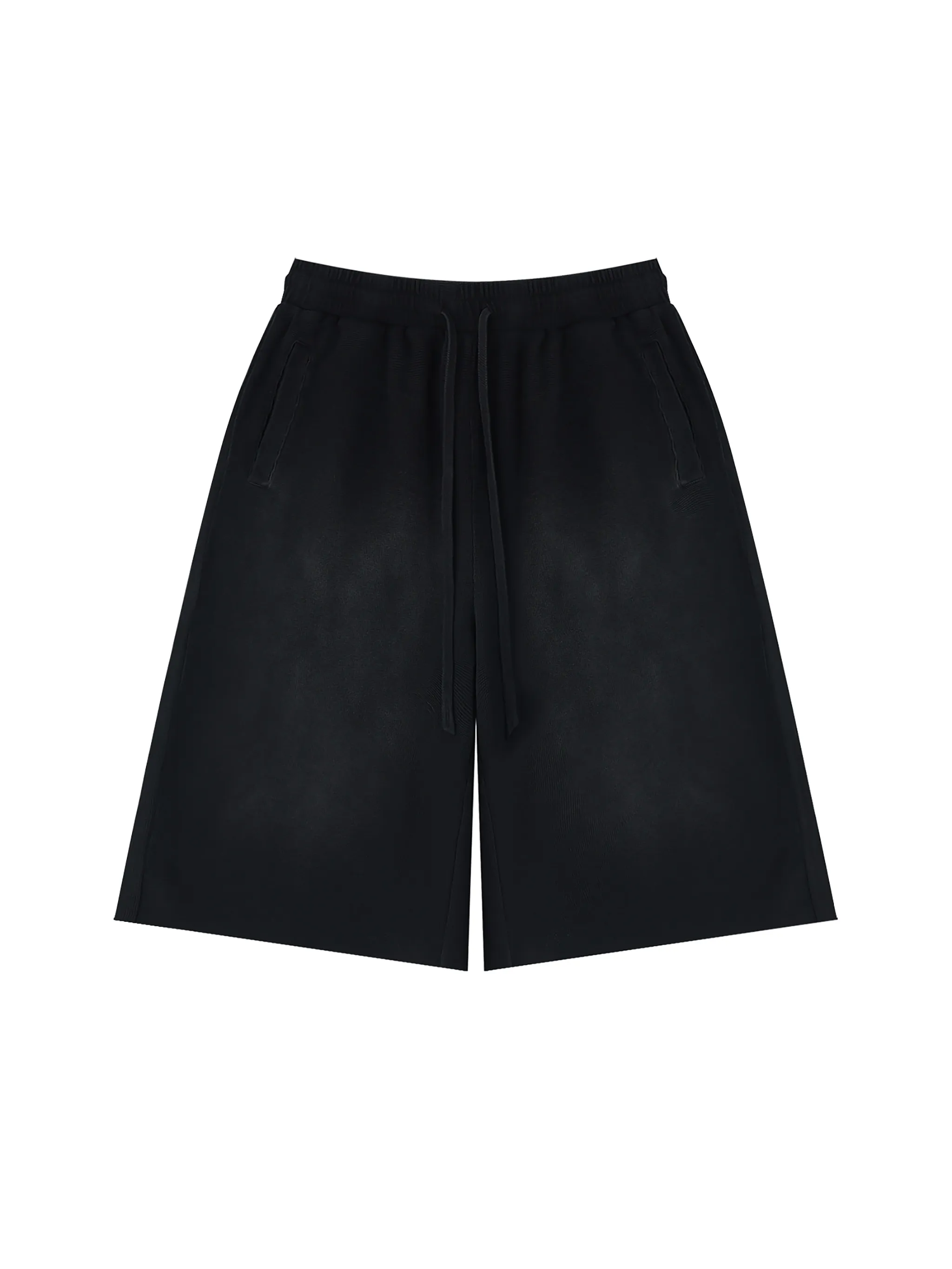 Unisex Sunfade Raw Edge Shorts