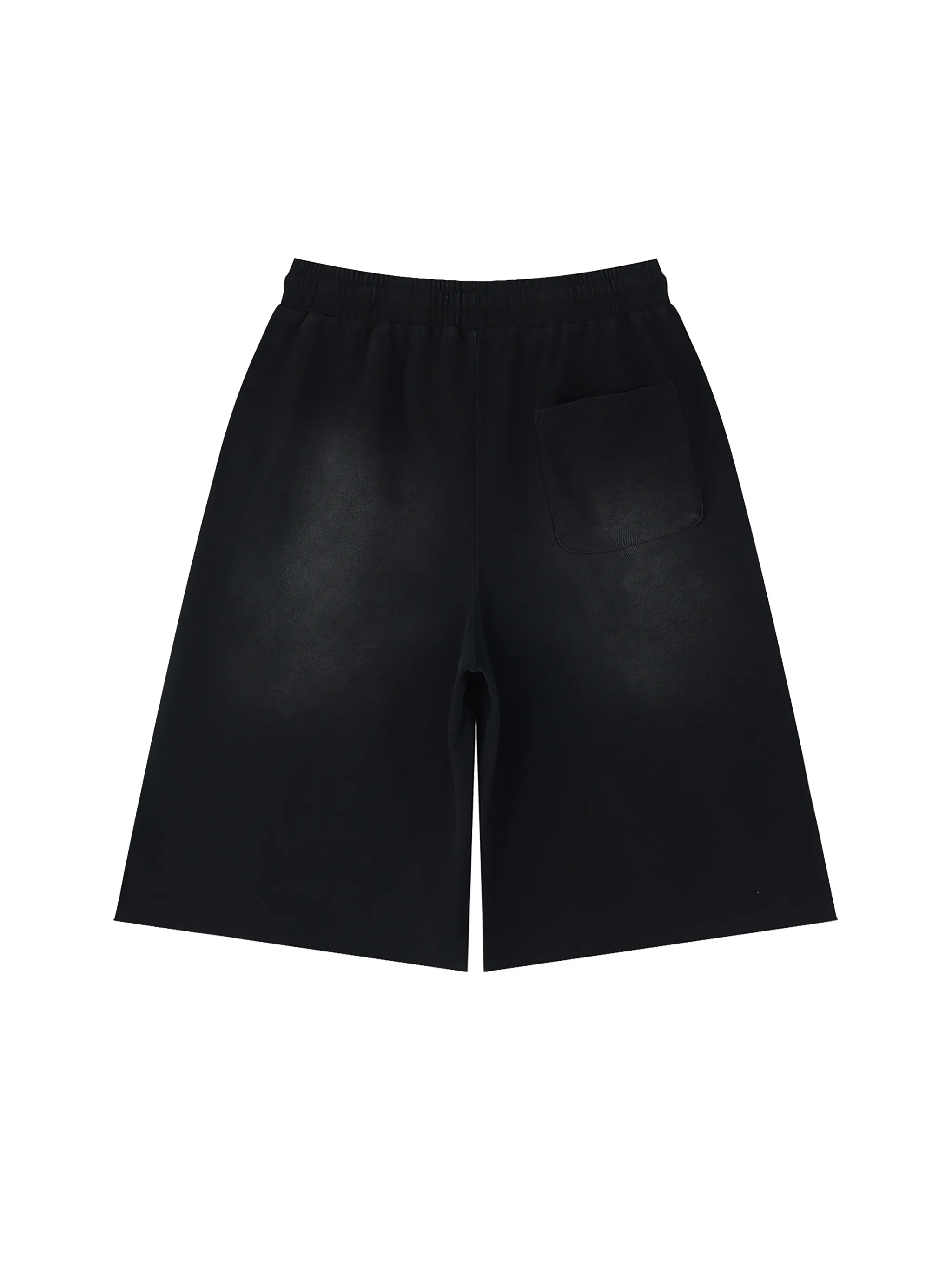 Unisex Sunfade Raw Edge Shorts
