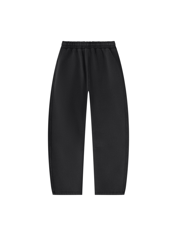 Unisex Vintage Wash Barrel Leg Fleece Sweatpants