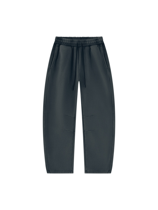 Unisex Vintage Wash Barrel Leg Fleece Sweatpants