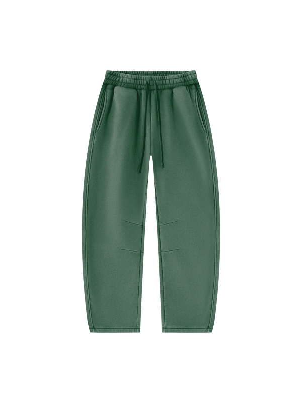 Unisex Vintage Wash Barrel Leg Fleece Sweatpants
