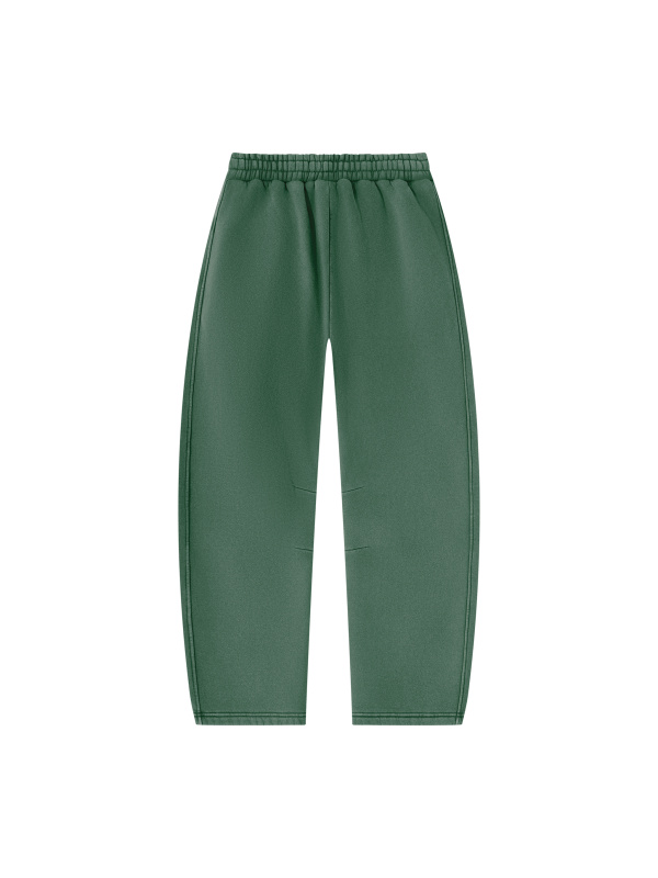 Unisex Vintage Wash Barrel Leg Fleece Sweatpants