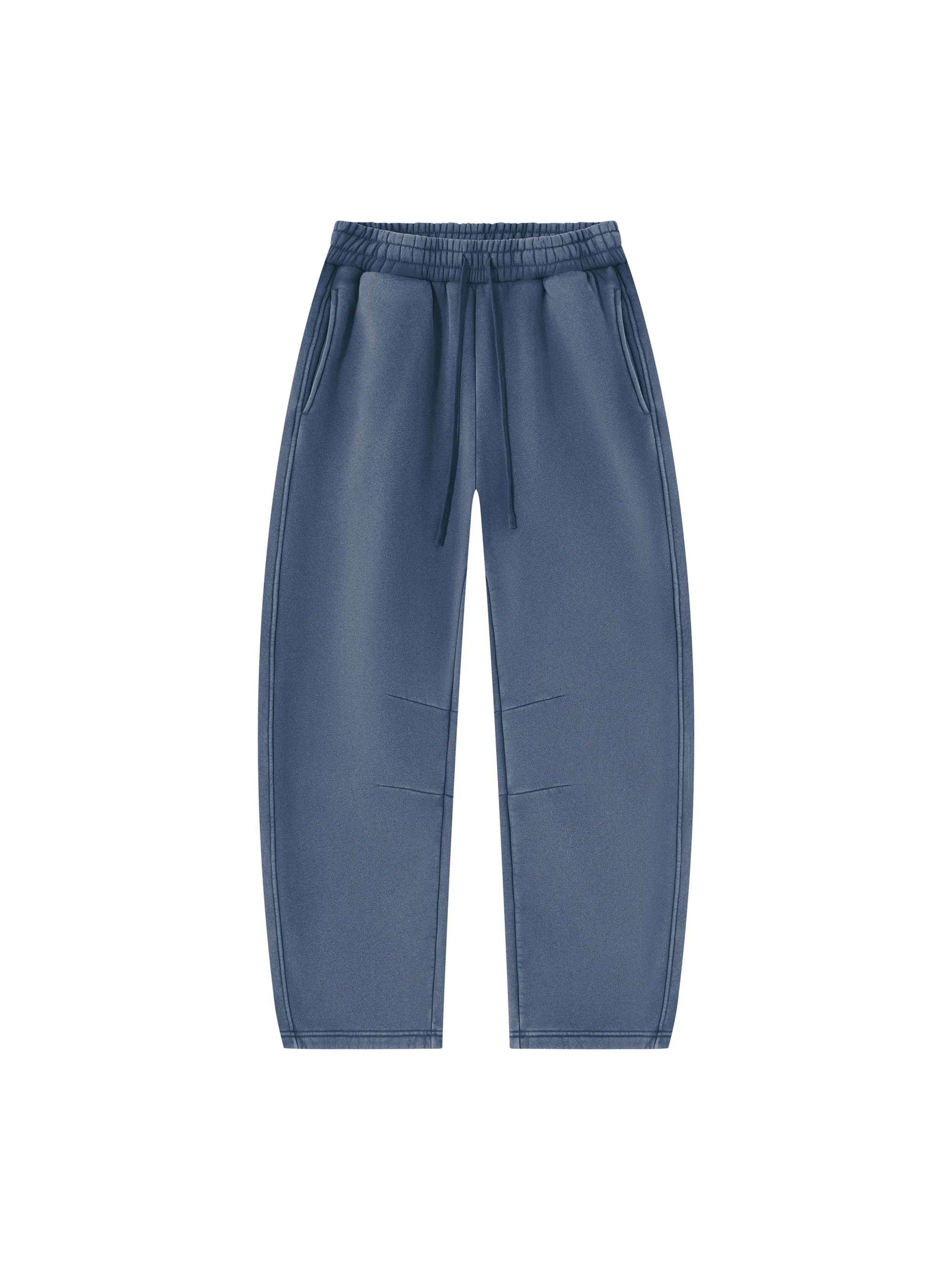 Unisex Vintage Wash Barrel Leg Fleece Sweatpants