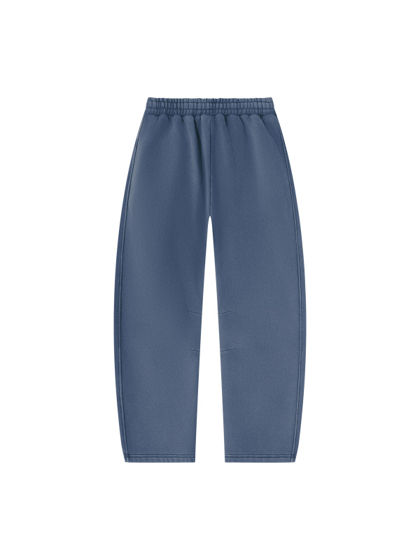 Unisex Vintage Wash Barrel Leg Fleece Sweatpants