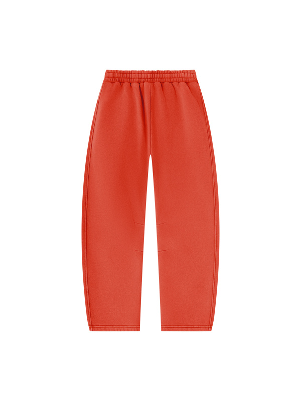 Unisex Vintage Wash Barrel Leg Fleece Sweatpants