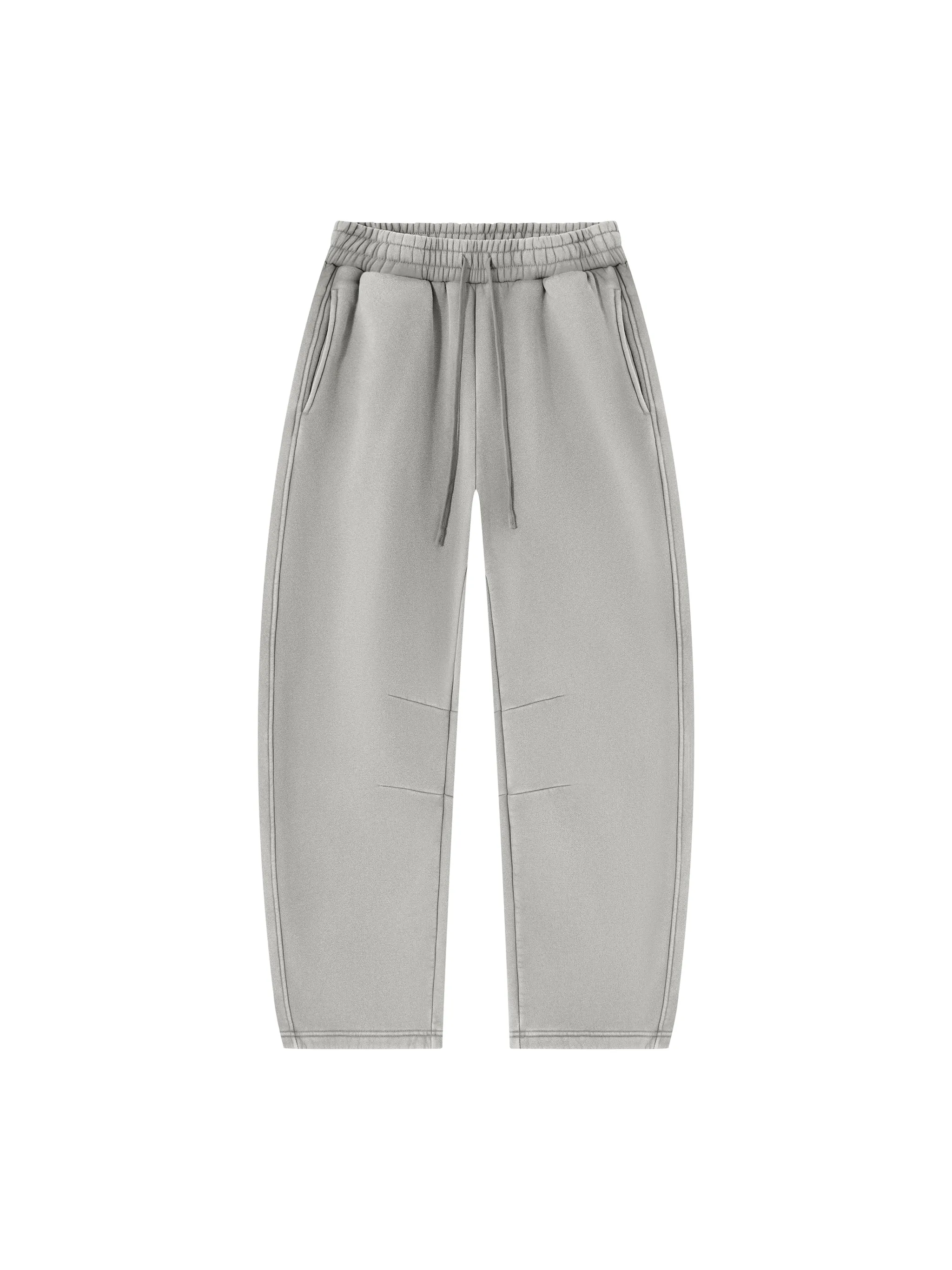 Unisex Vintage Wash Barrel Leg Fleece Sweatpants