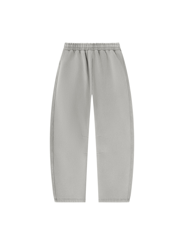 Unisex Vintage Wash Barrel Leg Fleece Sweatpants