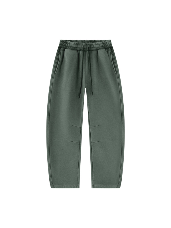 Unisex Vintage Wash Barrel Leg Fleece Sweatpants