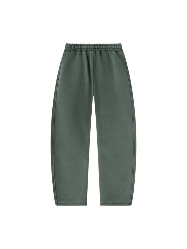 Unisex Vintage Wash Barrel Leg Fleece Sweatpants