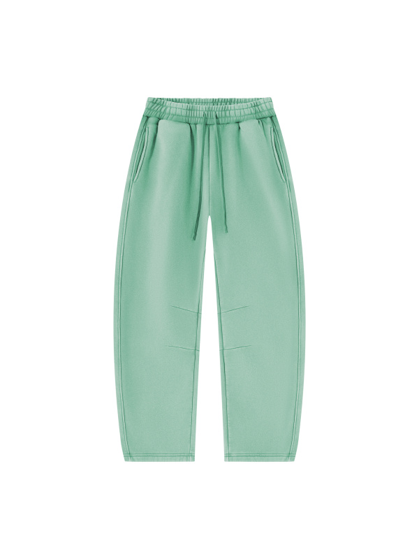 Unisex Vintage Wash Barrel Leg Fleece Sweatpants