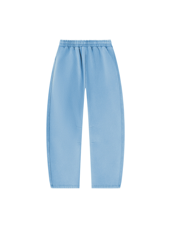 Unisex Vintage Wash Barrel Leg Fleece Sweatpants