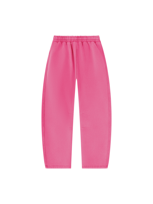 Unisex Vintage Wash Barrel Leg Fleece Sweatpants