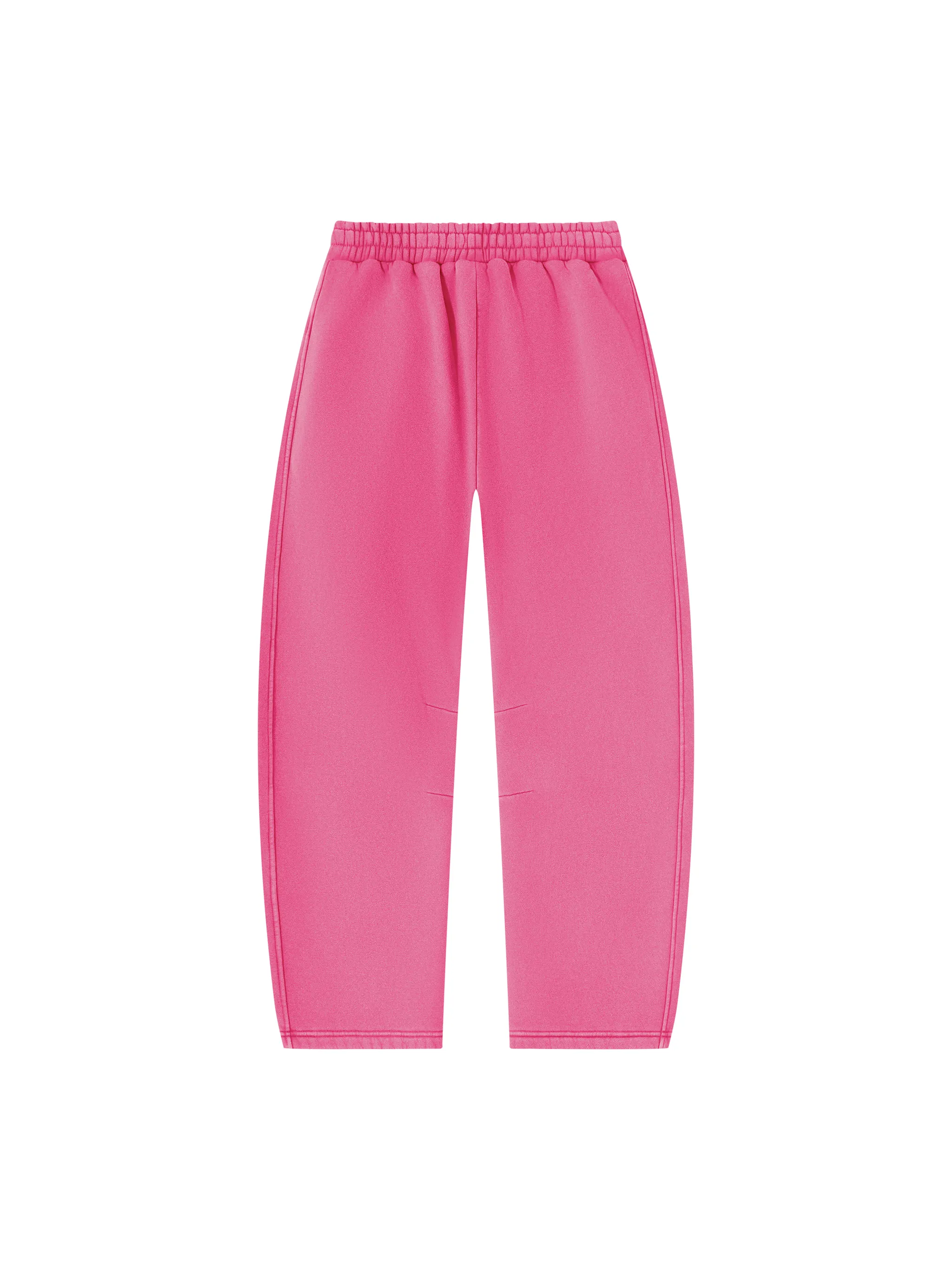 Unisex Vintage Wash Barrel Leg Fleece Sweatpants