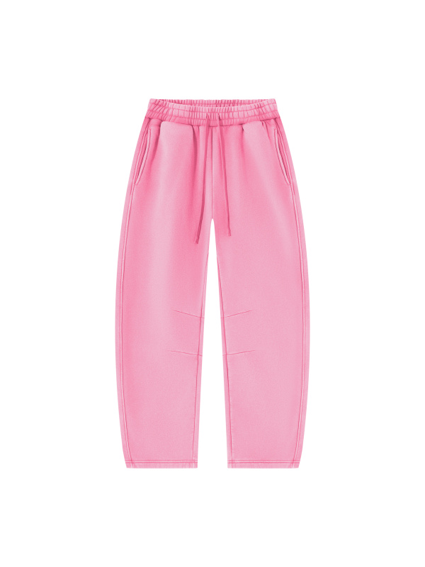 Unisex Vintage Wash Barrel Leg Fleece Sweatpants