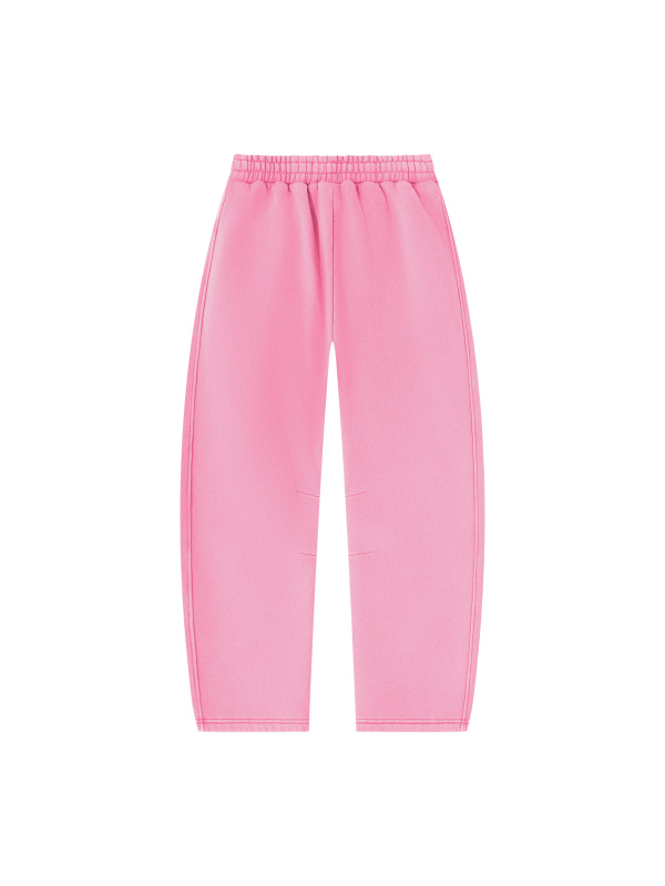Unisex Vintage Wash Barrel Leg Fleece Sweatpants