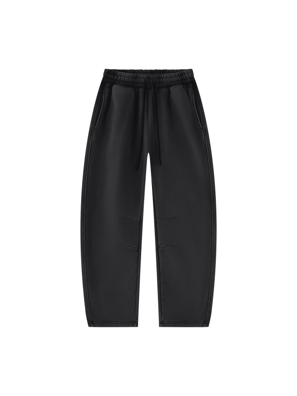 Unisex Vintage Wash Barrel Leg Fleece Sweatpants