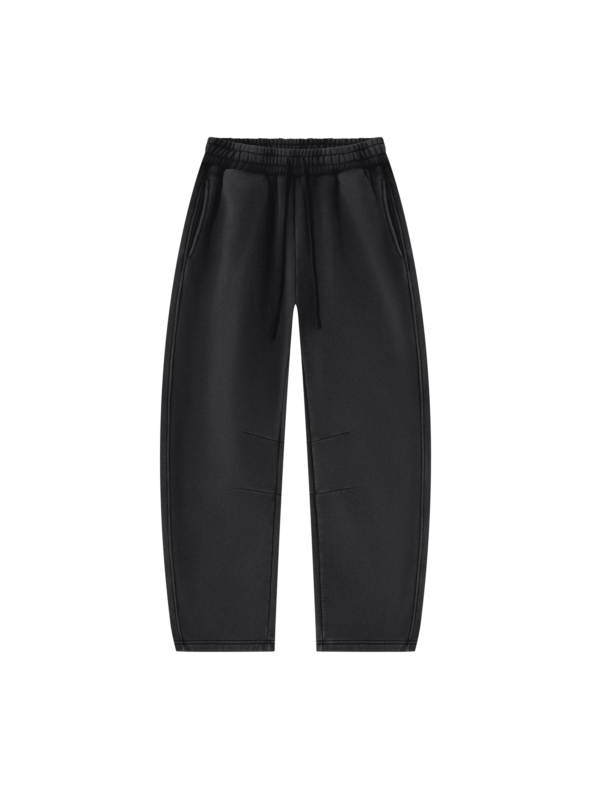 Unisex Vintage Wash Barrel Leg Fleece Sweatpants