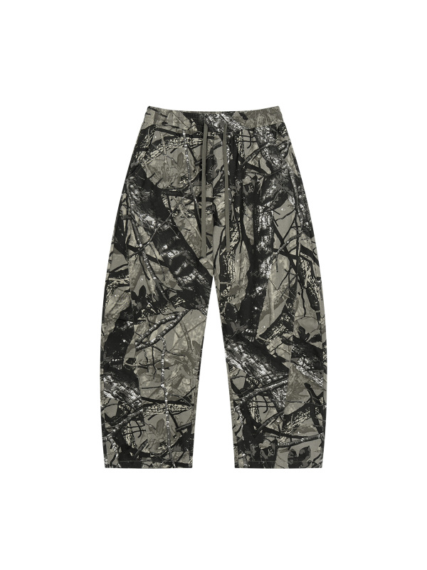 Unisex Tree Camo Barrel Leg Pants