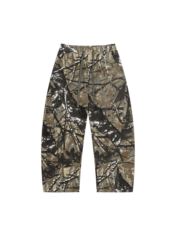 Unisex Tree Camo Barrel Leg Pants