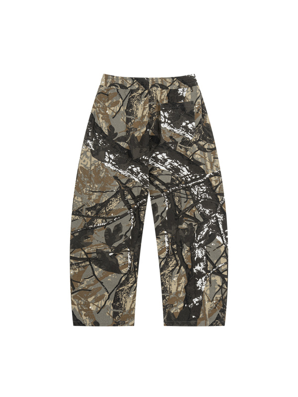 Unisex Tree Camo Barrel Leg Pants