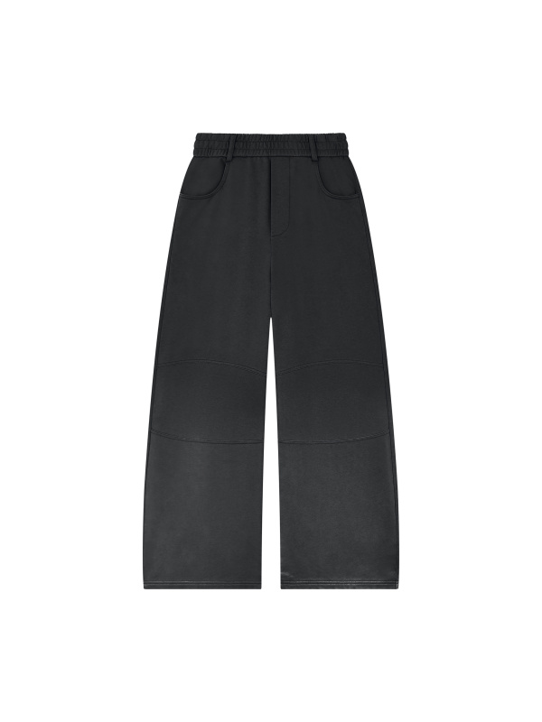 Unisex Sunfade Paneled Barrel Leg Sweatpants