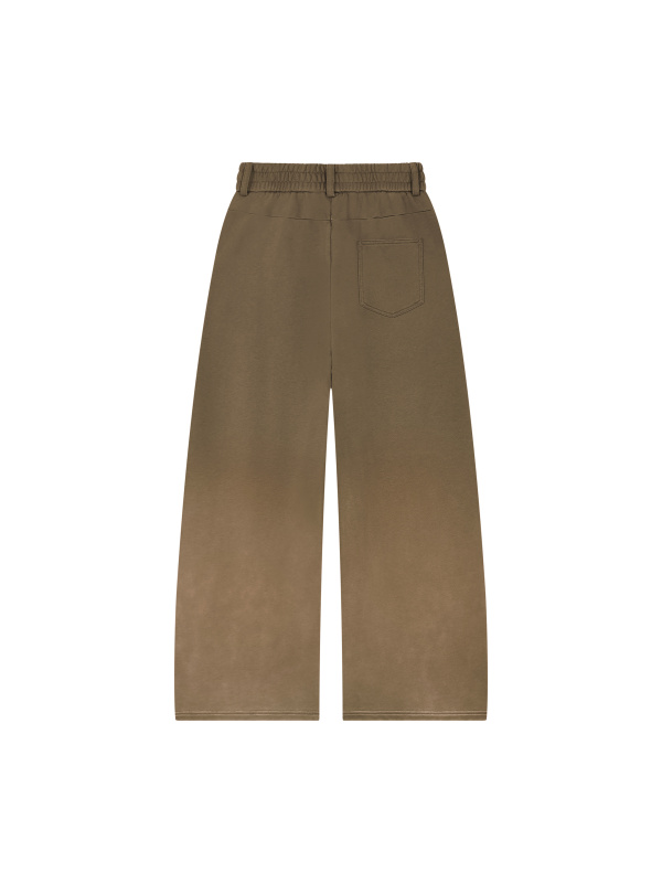 Unisex Sunfade Paneled Barrel Leg Sweatpants