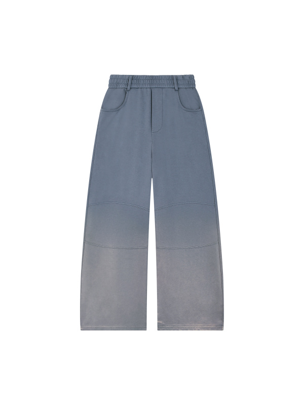 Unisex Sunfade Paneled Barrel Leg Sweatpants