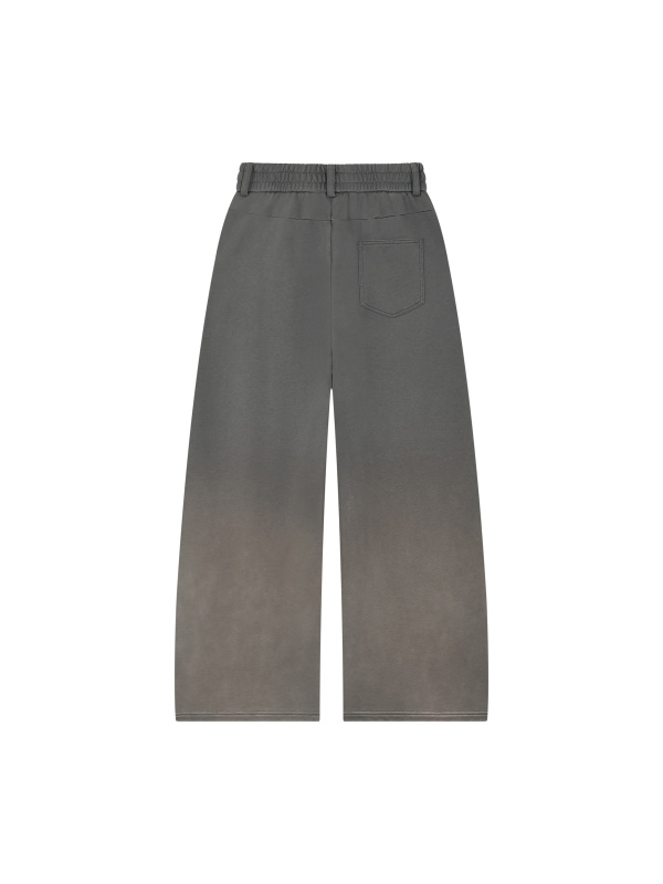 Unisex Sunfade Paneled Barrel Leg Sweatpants