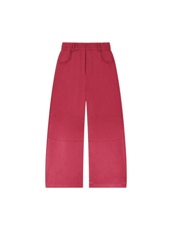 Unisex Sunfade Paneled Barrel Leg Sweatpants