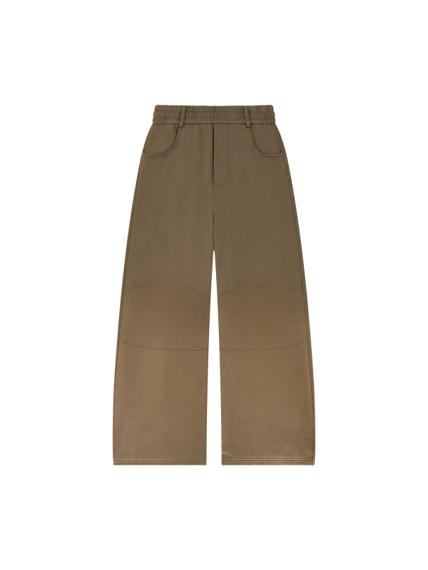 Unisex Sunfade Paneled Barrel Leg Sweatpants