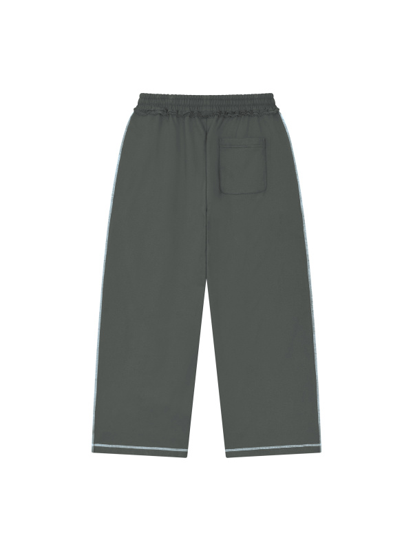 Unisex Raw Edge Topstitch Sweatpants