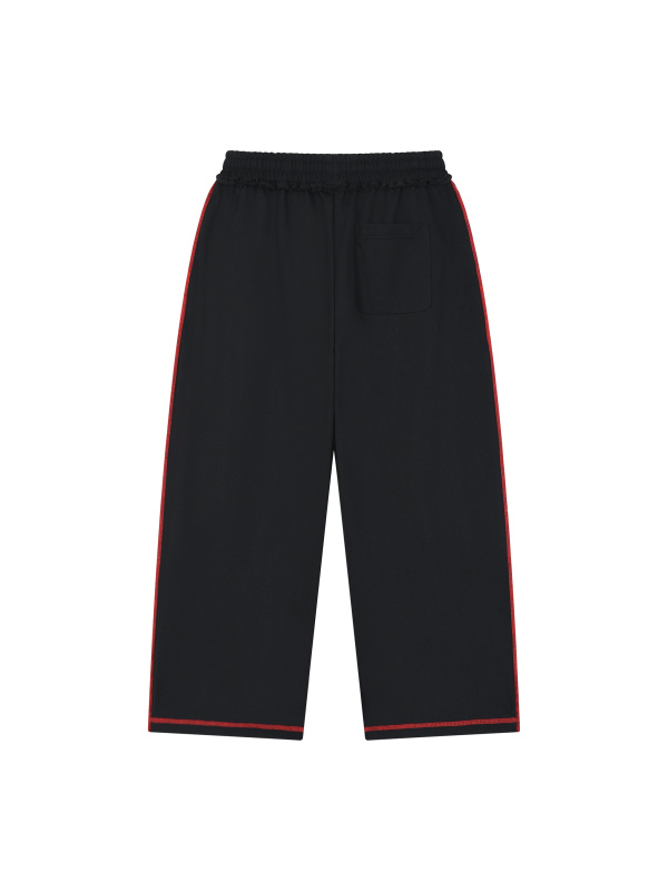 Unisex Raw Edge Topstitch Sweatpants