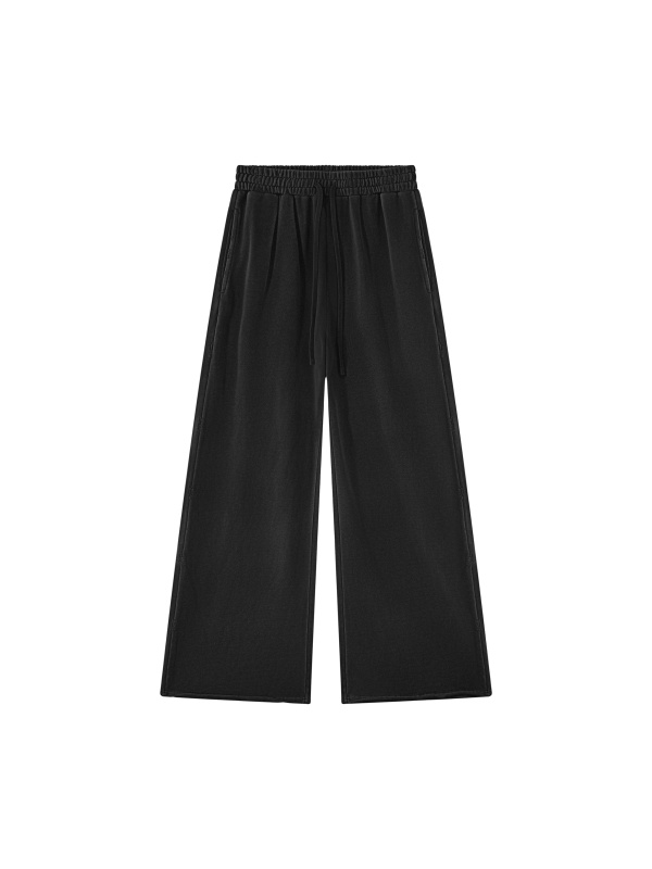 Unisex Vintage Wash Raw Edge Sweatpants