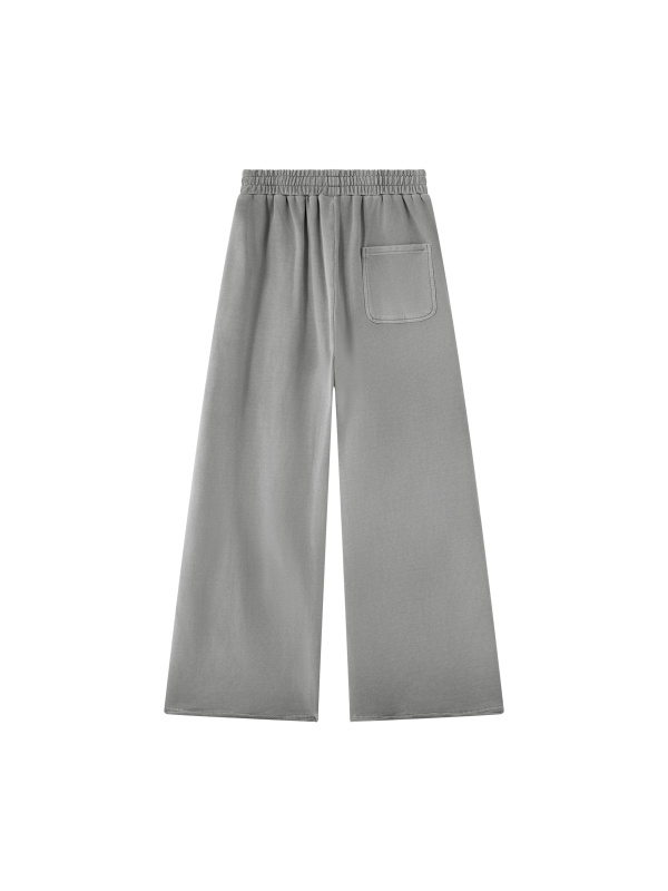 Unisex Vintage Wash Raw Edge Sweatpants