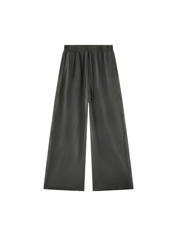 Unisex Vintage Wash Raw Edge Sweatpants