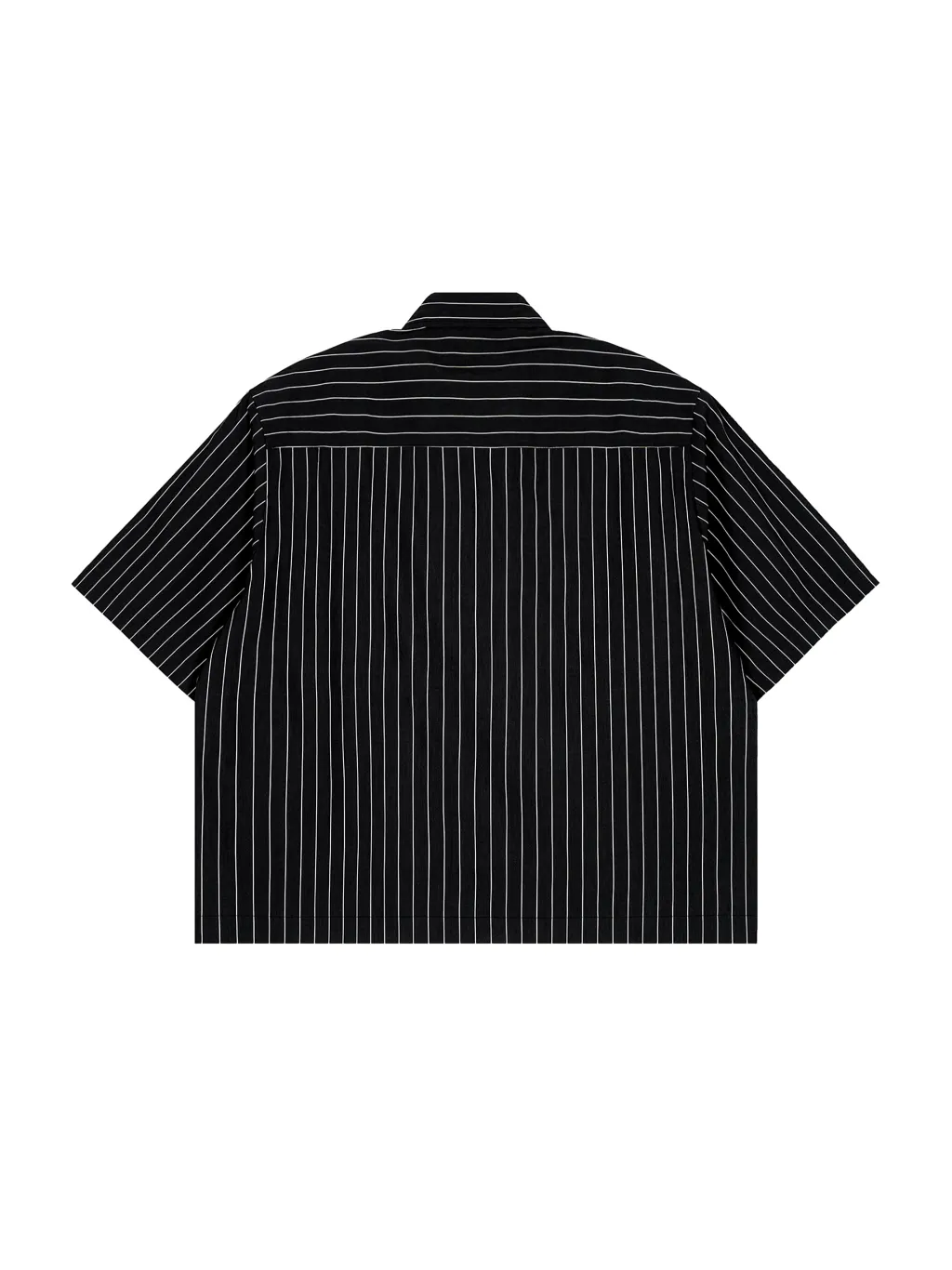 Unisex Striped Boxy Button-Up Shirt