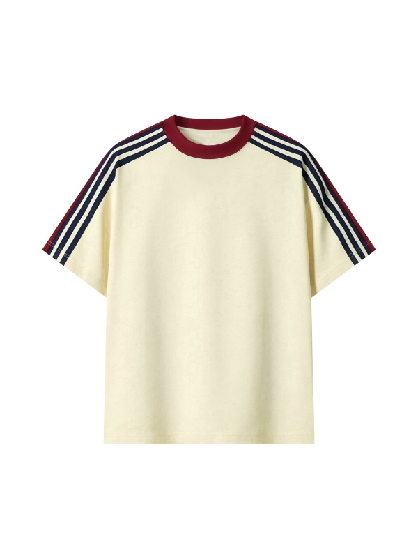Unisex Colorblock Striped T-Shirt