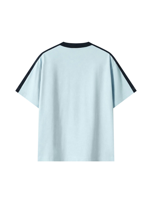 Unisex Colorblock Striped T-Shirt