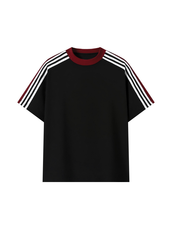 Unisex Colorblock Striped T-Shirt