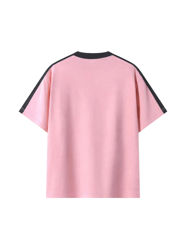 Unisex Colorblock Striped T-Shirt