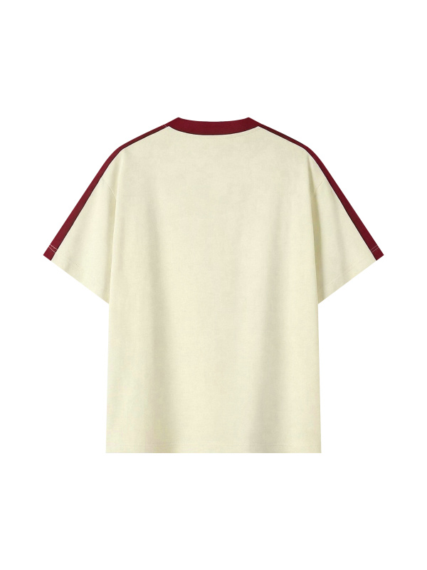 Unisex Colorblock Striped T-Shirt